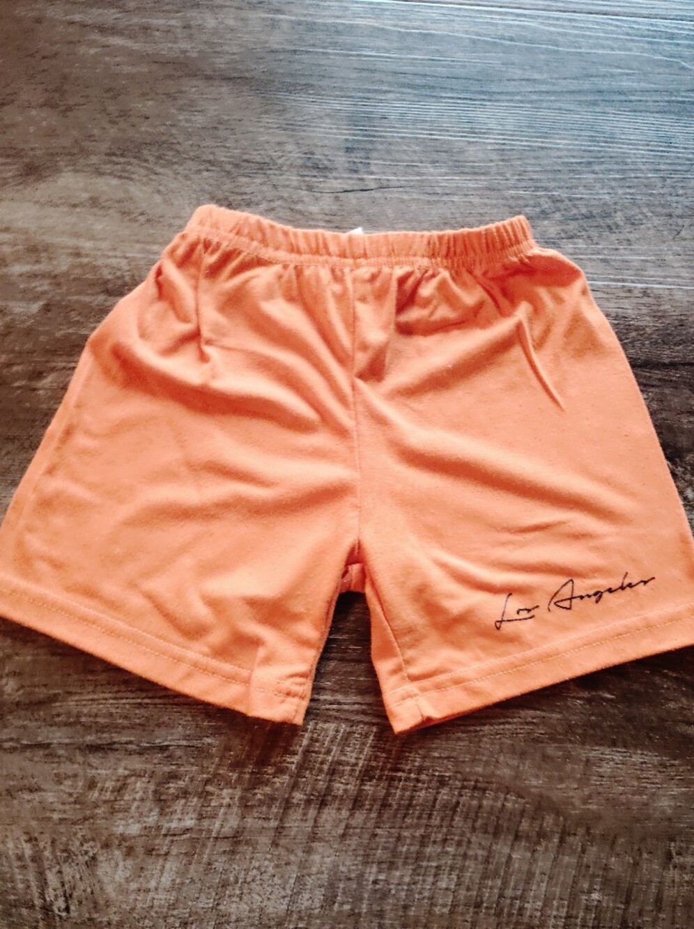 SHEIN Orange Boys Elastic Waist Casual Shorts